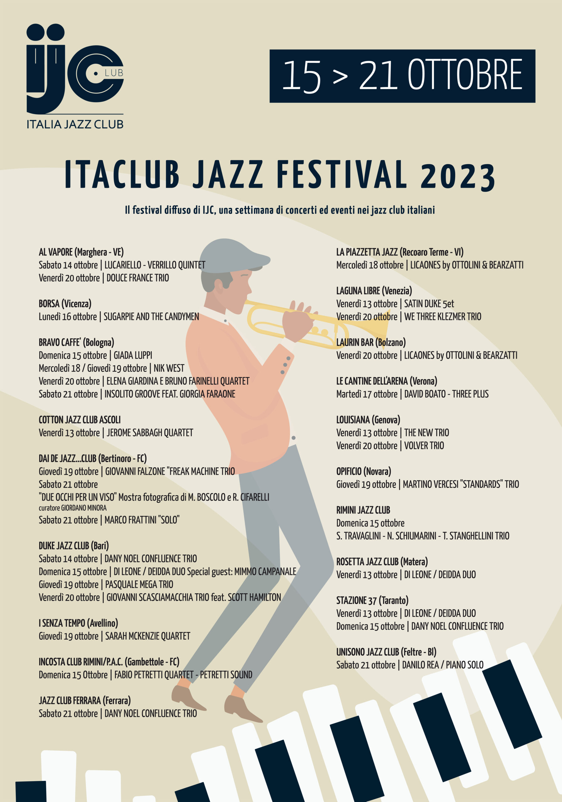 Il programma completo di Itaclub Jazz Festival 2023